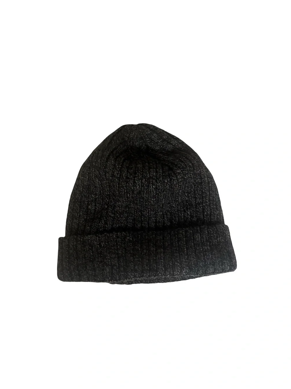 Classic Unisex Knit Charcoal Heather Grey Gorpcore Grunge Utility Cuffed Beanie